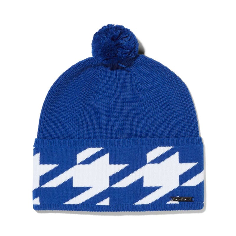 Spyder Houndstooth Pom Beanie Womens image number 0