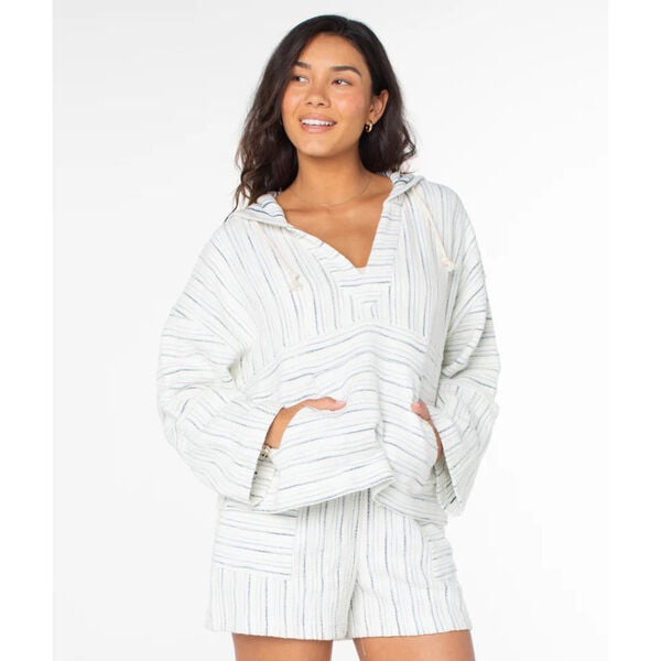 Roxy Rich Coast Striped Poncho Womens