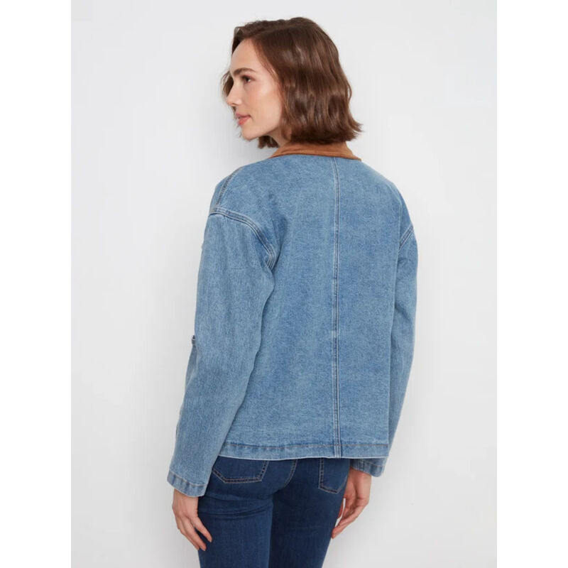Charlie B Denim Barn Jacket Womens image number 2