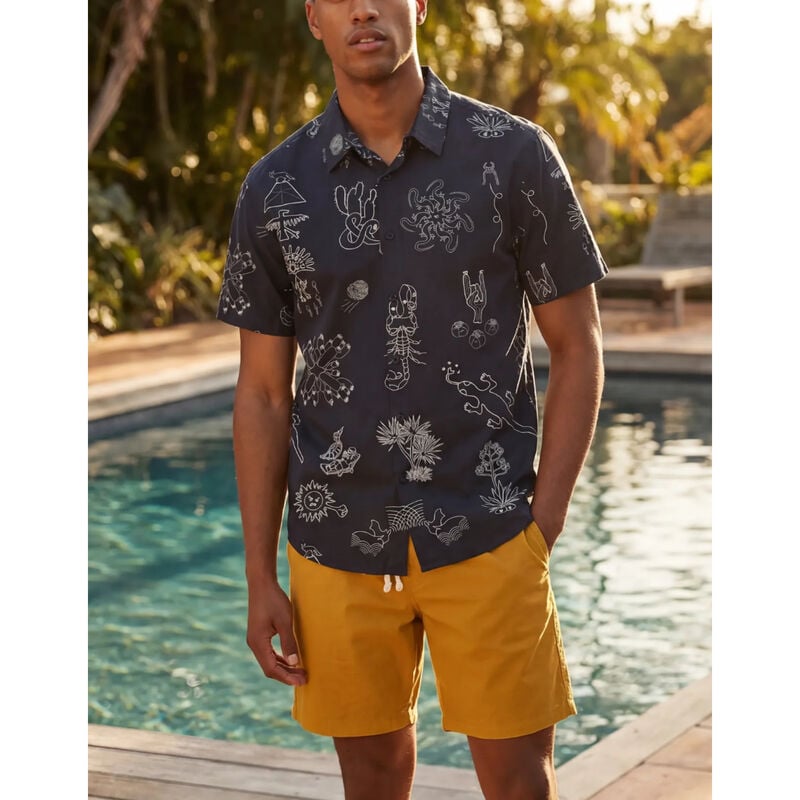 Baja Llama Desert Martians Button Up Shirt Mens image number 7