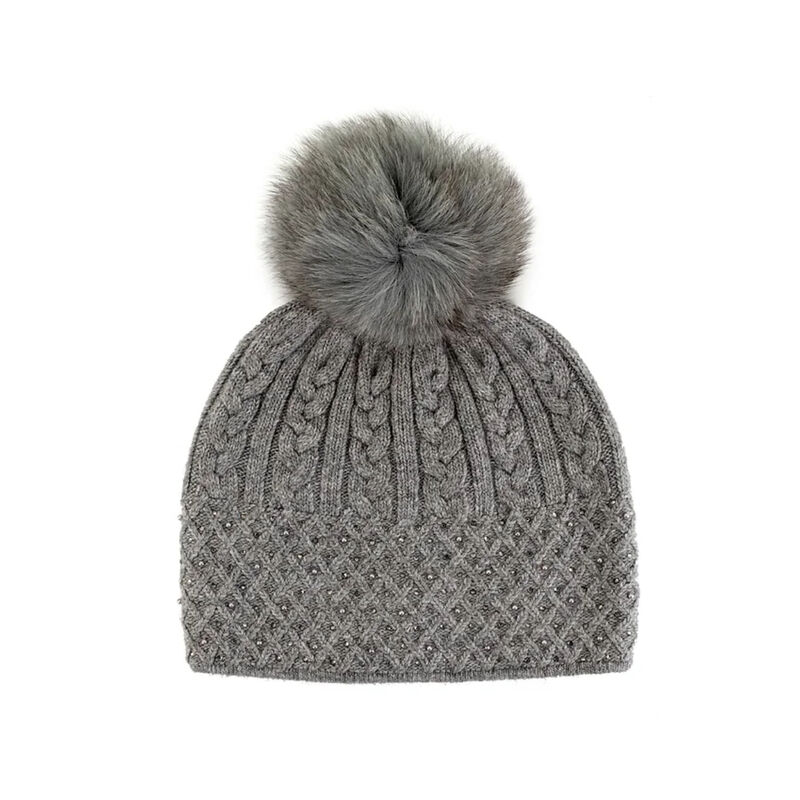 Mitchies Matchings Cable and Diamond Beanie Womens image number 0