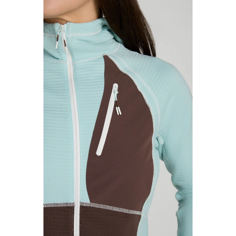 Seniq Joytrek Grid Fleece Full Zip Hoodie Womens image number 3