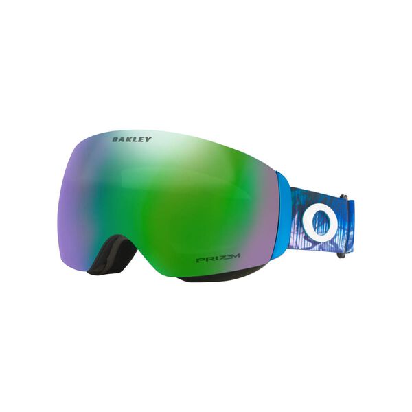 Oakley Flight Deck XM - Mikaela Shiffrin Signature, Prizm Snow Jade Iridium Lenses w/ Abstract Blue Strap Goggles
