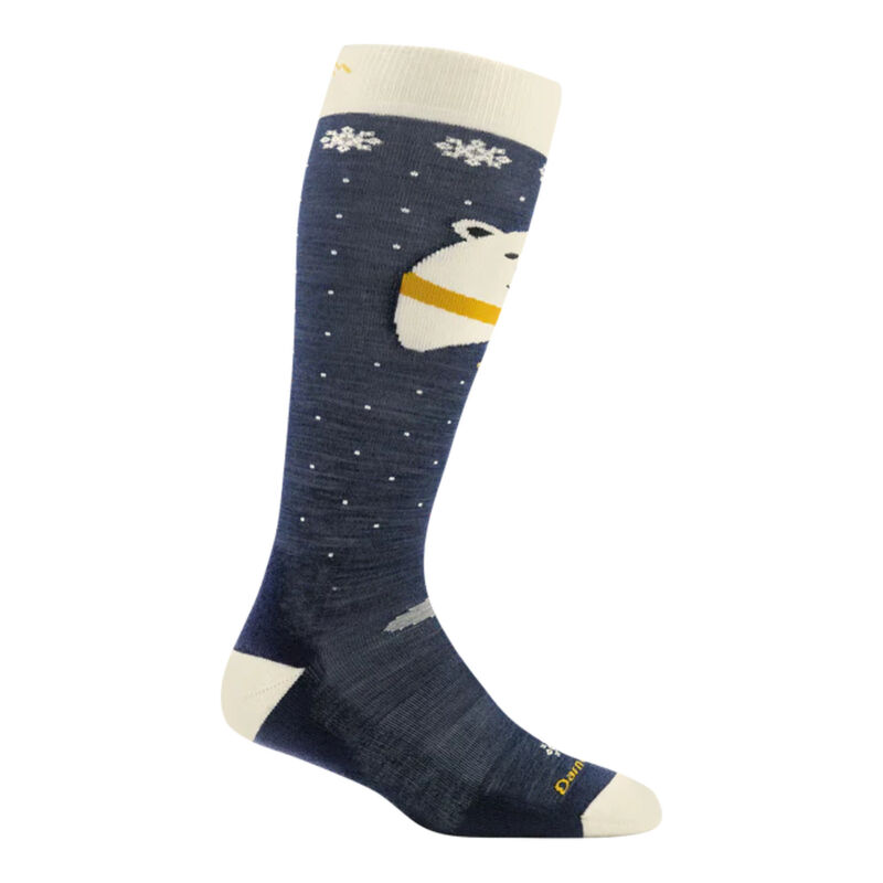 Darn Tough Polar Bear Over-the-Calf Midweight Ski & Snowboard Sock Kids image number 0