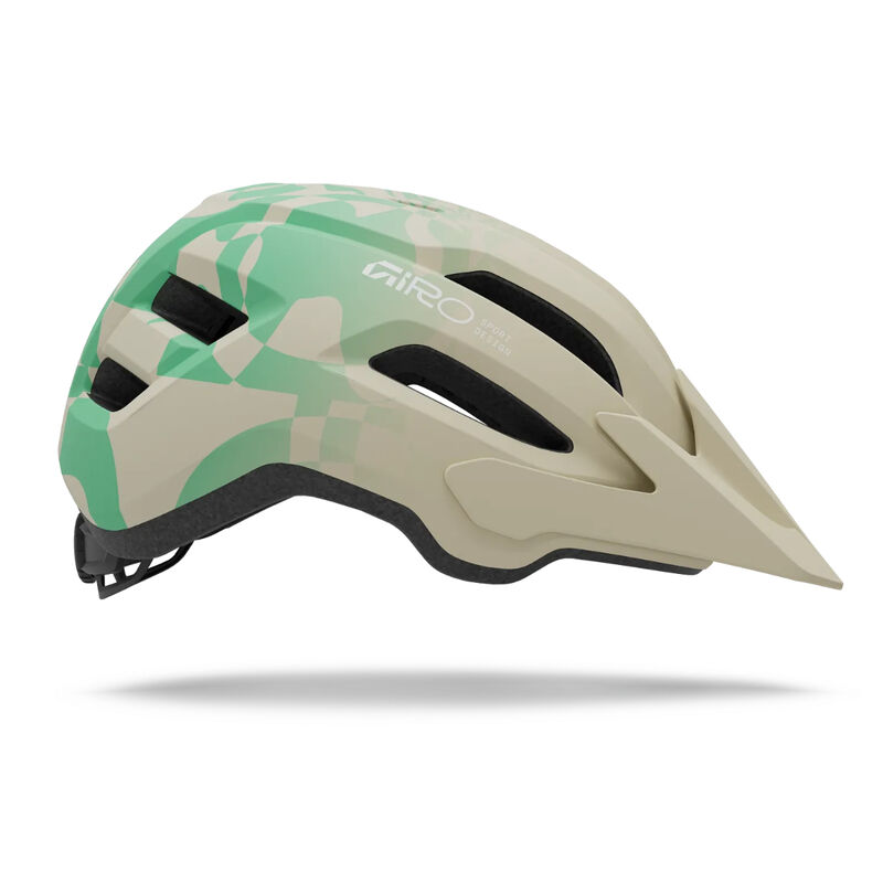 Giro Fixture Mips II Helmet Unisex - Matte Stone / Green Rush image number 2