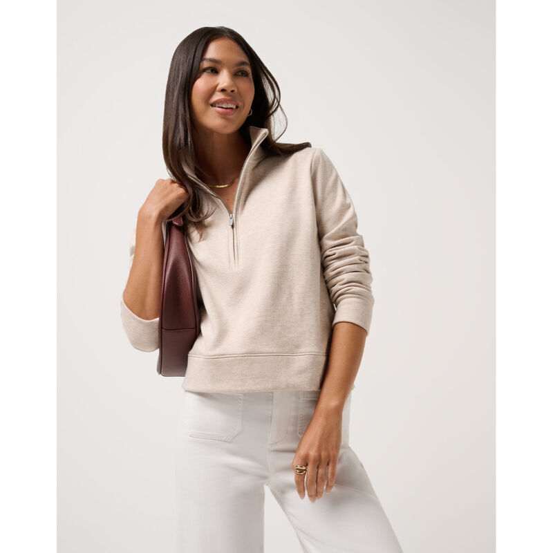 Travis Mathew Cloud Fleece Half Zip 2.0 Womens image number 3