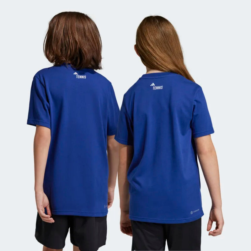 Adidas AeroReady Graphic Tennis Tee Kids image number 3