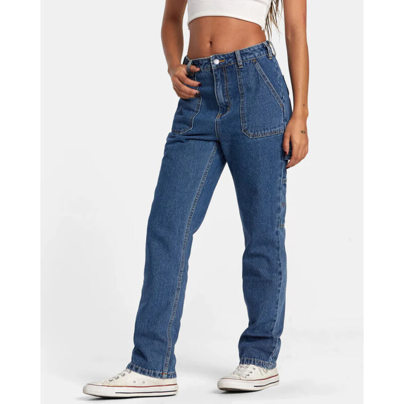 RVCA Recession Denim Pants Womens image number 0