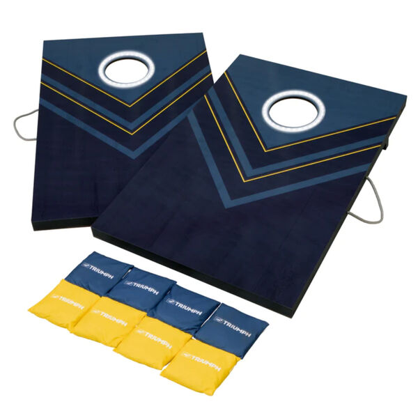 Escalade Sports Triumph LED Blue and Yellow 2x3 Cornhole Set