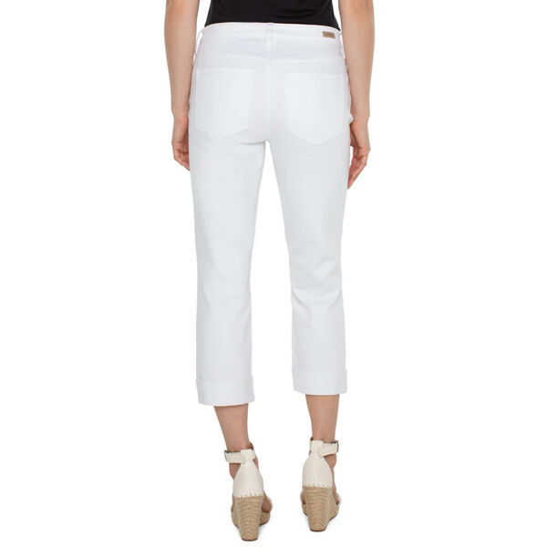Liverpool Charlie Crop Wide Rolled Cuff Womens