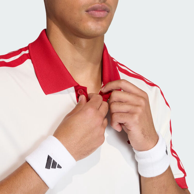 Adidas Tennis Classics Polo Shirt Mens - Chalk White image number 4