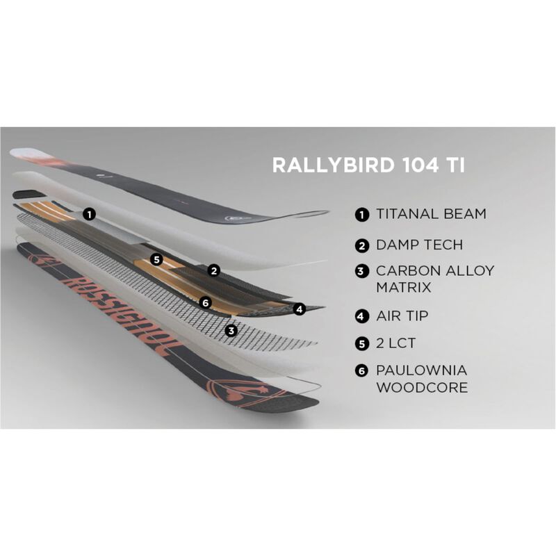 Rossignol Rallybird 104 Ti Skis Womens image number 4