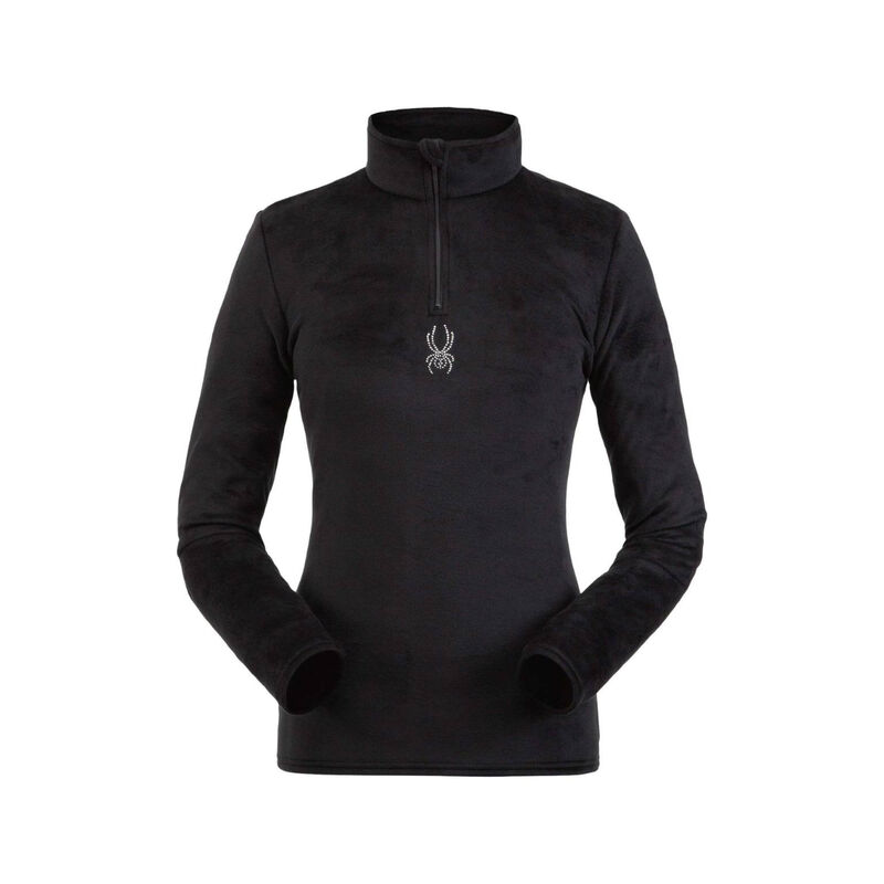 Spyder Shimmer Bug Zip T-Neck Womens image number 0