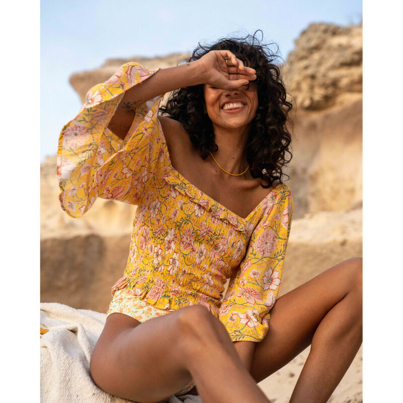 Billabong Be My Babe Bell Sleeve Top Womens image number 0
