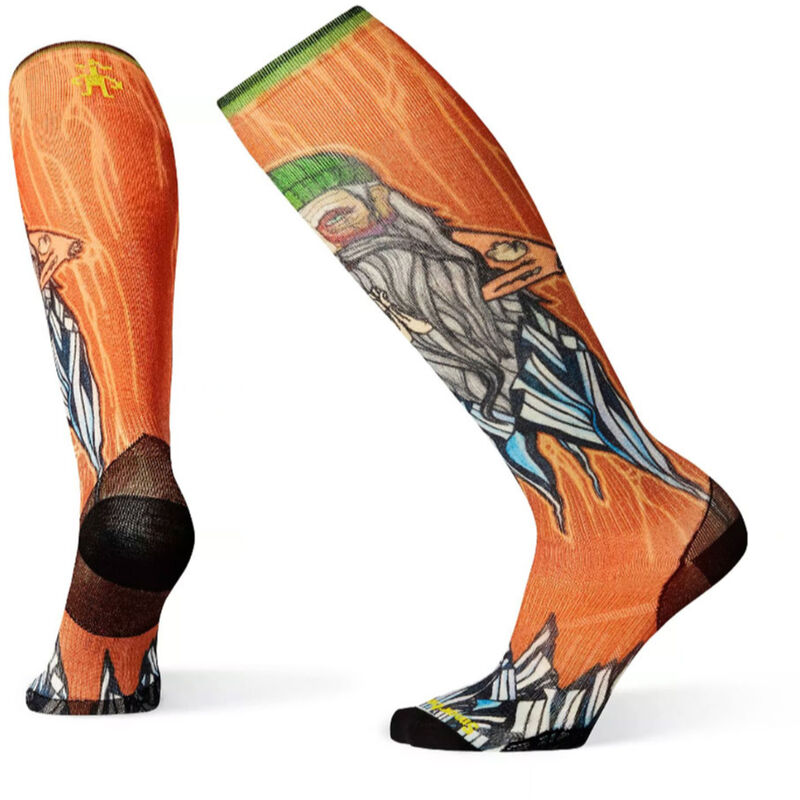Smartwool PhD Ski Ultra Light Old Man Winter Print Socks Mens image number 0