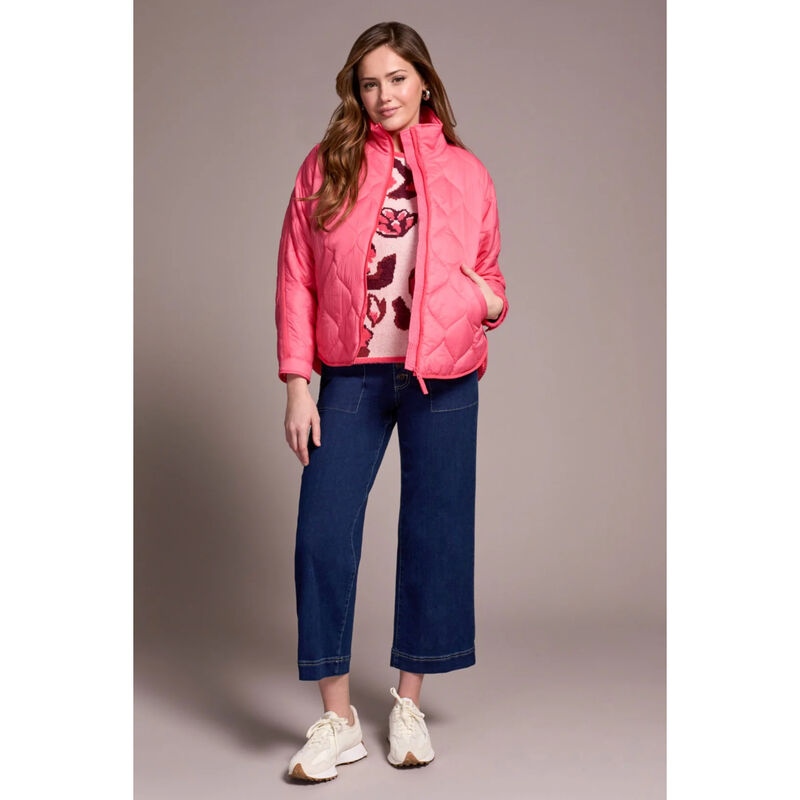 Tribal Lightweight Drop Shoulder Quilted Puffer Jacket Womens image number 0