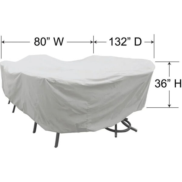 Treasure Garden Large Oval-Rectangle Table and Chairs Protective Cover