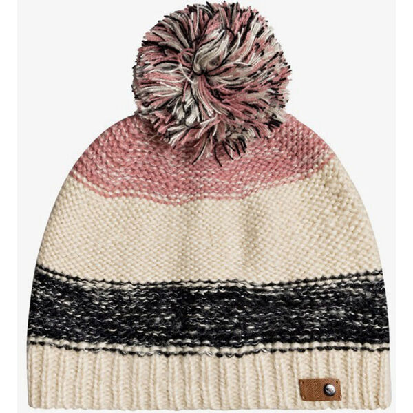 Roxy Shelby Block Pom-Pom Beanie Womens