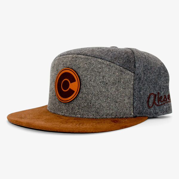 Aksels CO Leather C Camper Snapback Hat