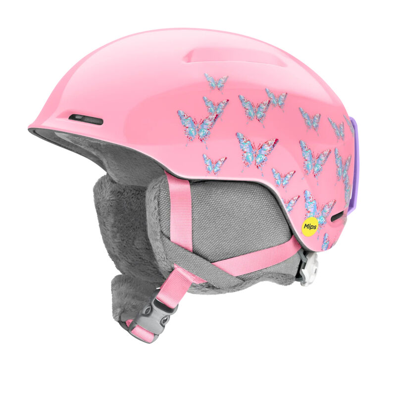 Smith Glide Mips Helmet Juniors - Bright Pink Lofi Butterfly image number 0