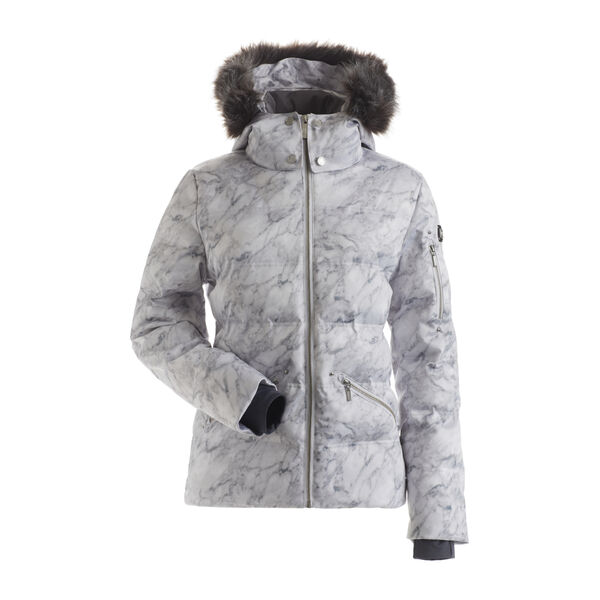 Nils Eloise Print Faux Fur Jacket Womens