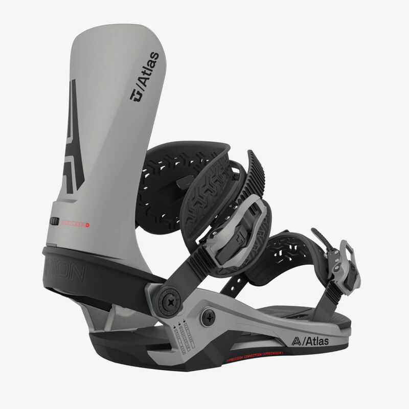 union atlas kazu snowboard bindings light grey / medium Pro 2026 Ski Pro AZ to all mountain binding for intermediate to advanced snowboarders looking to charge hard in all conditions Union Atlas 2021 SBF