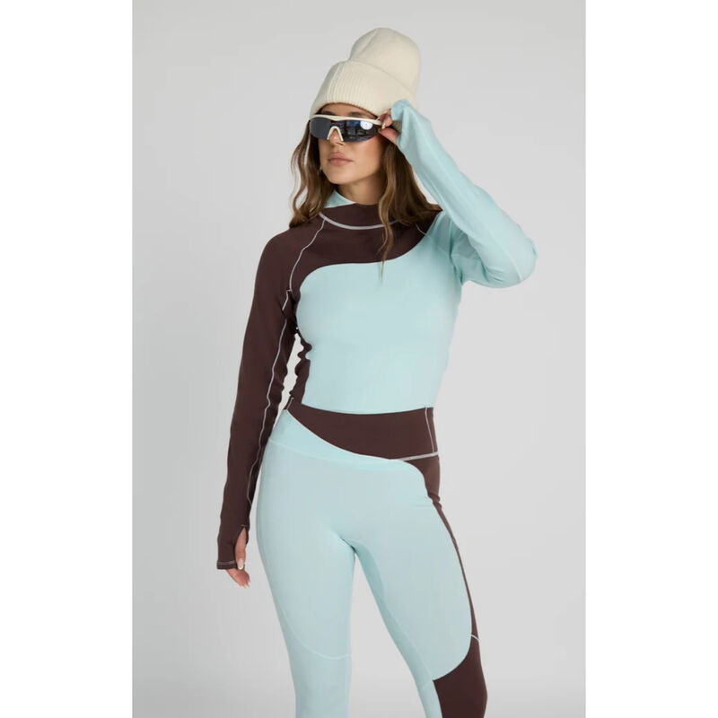 Seniq Wool Sculpt Merino Baselayer Mock Neck Top Womens image number 0
