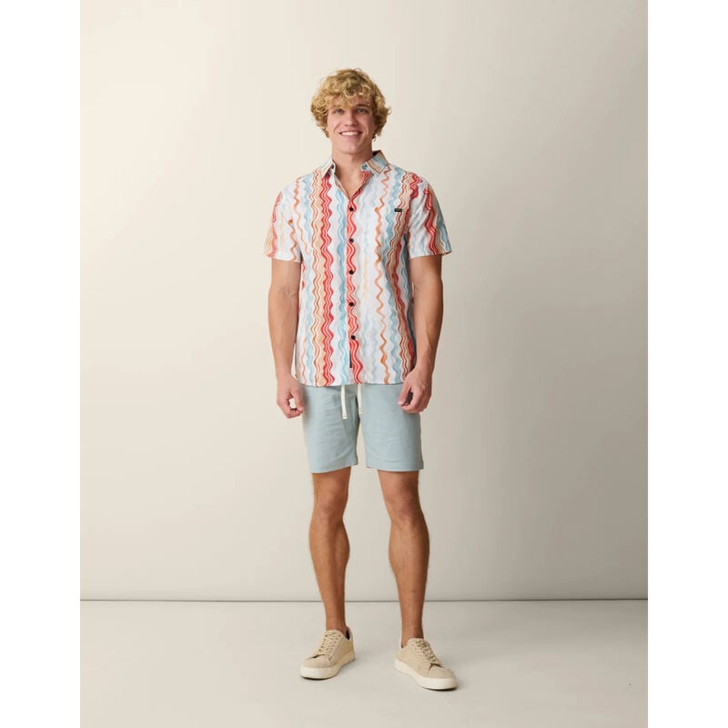 Baja Llama Cross Your Waves Button Up Shirt Mens image number 2