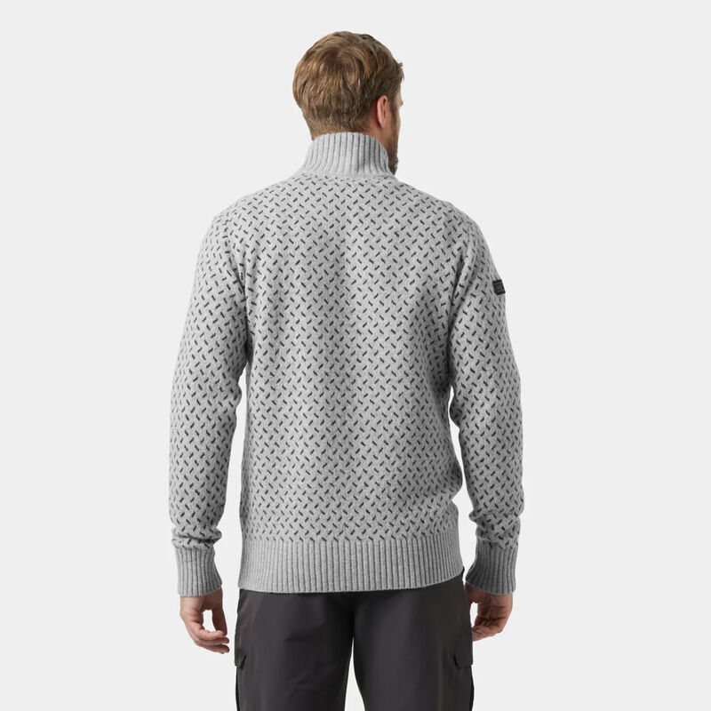 Helly Hansen Arctic Ocean Icelander Wool Knit &frac12; Zip Sweater Mens image number 3