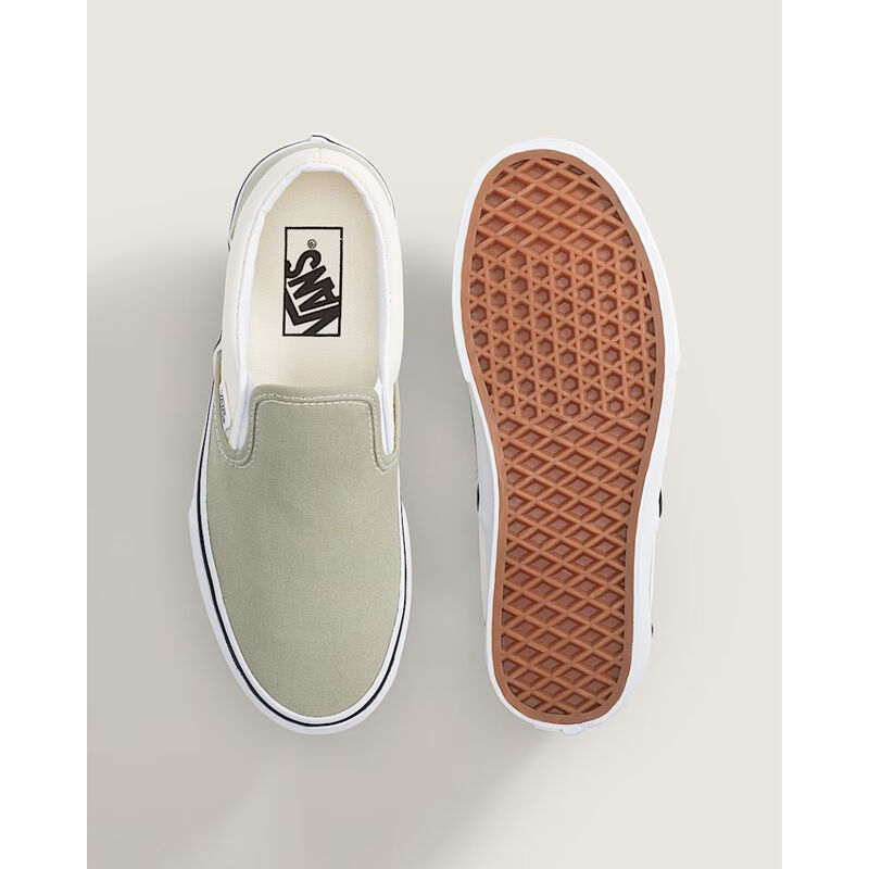Vans Classic Slip-On Checkerboard Shoes Womens - Pop Sage image number 2