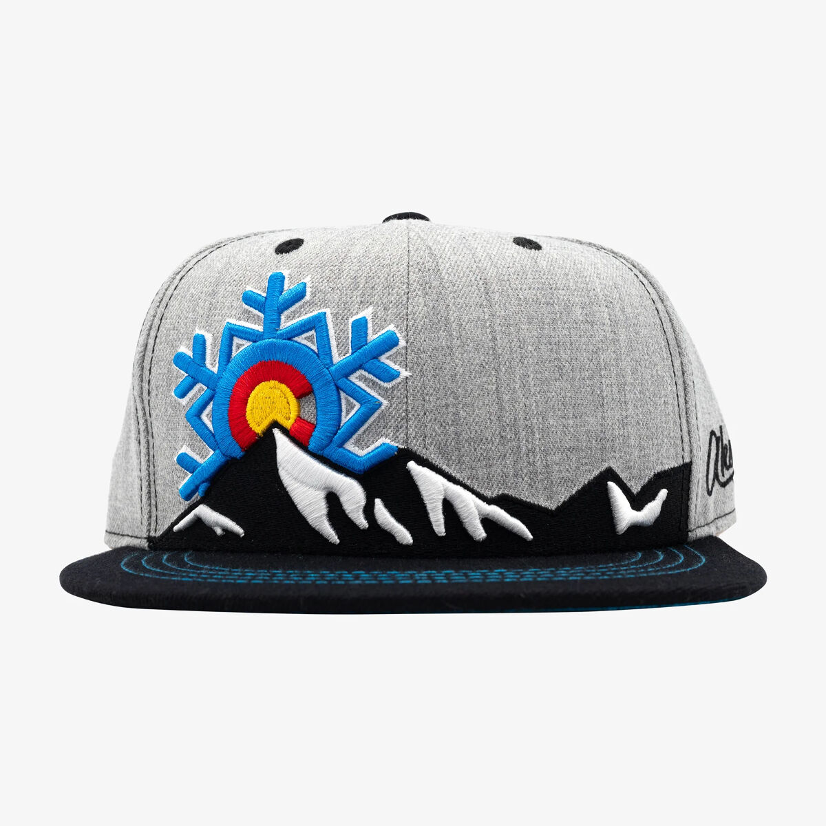 Aksels CO Snowflake Flat Bill Hat Christy Sports