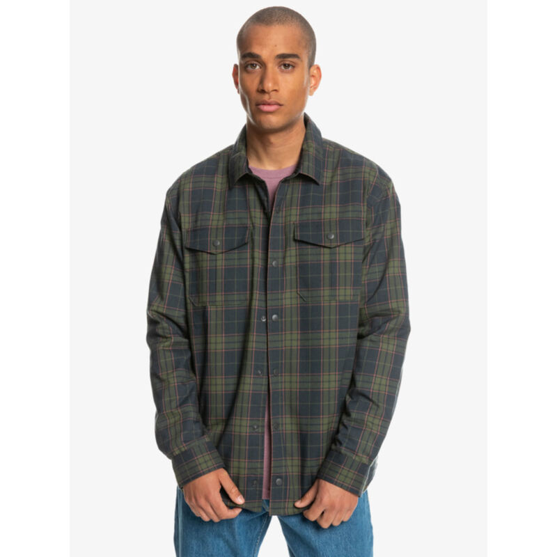 Quiksilver Free Climb Insulated Reversible Flannel Shirt Mens image number 3