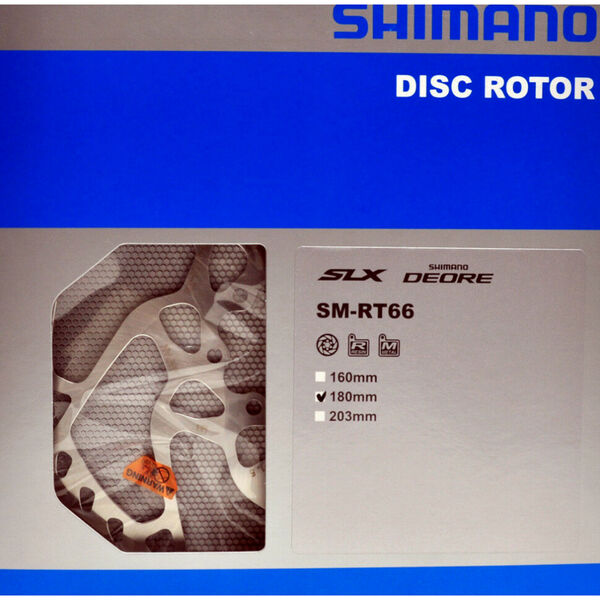Shimano SM-RT66 6-Bolt Disc Brake Rotor - 180 mm