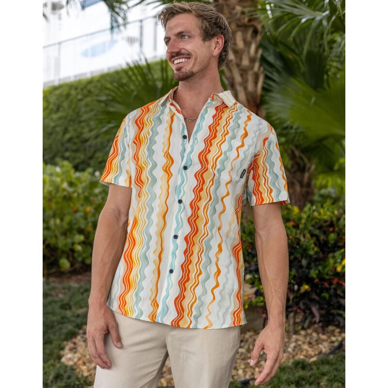 Baja Llama Cross Your Waves Button Up Shirt Mens image number 7