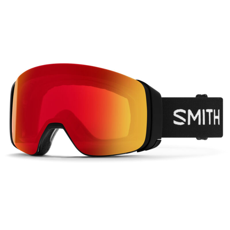 Smith 4D Mag Goggles Black + ChromaPop Photochromic Red Mirror Lens image number 0