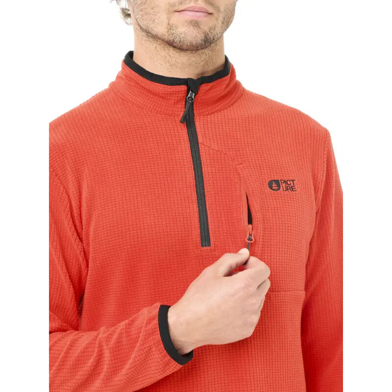Picture Weavy 1/4 Grid Fleece Mens image number 4
