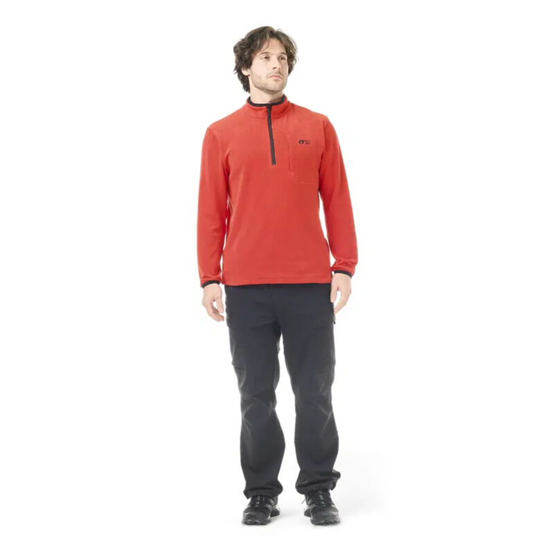 Picture Weavy 1/4 Grid Fleece Mens image number 5