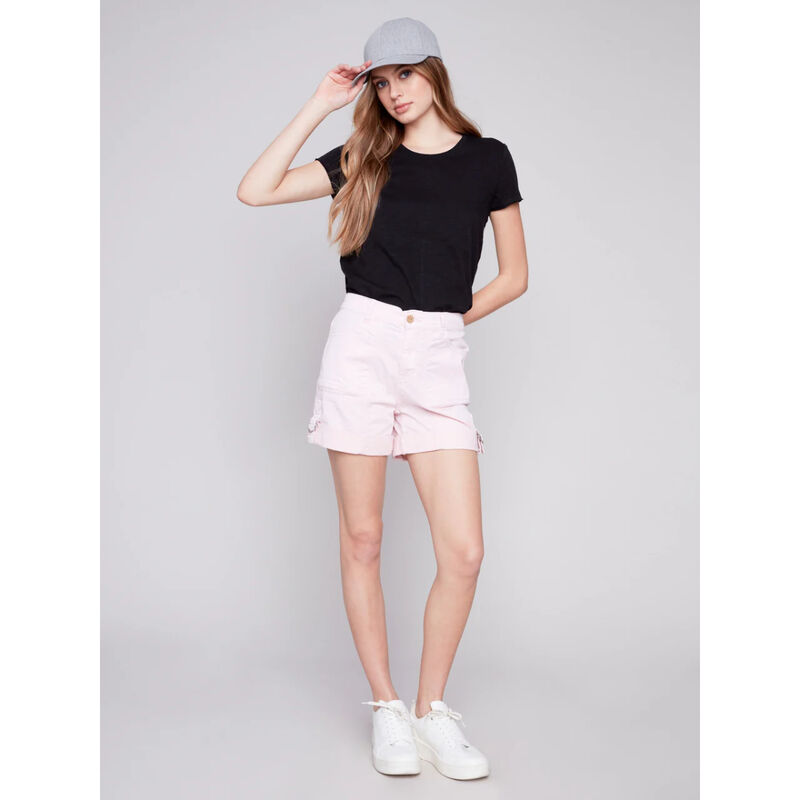 Charlie B Canvas Cargo Shorts Womens image number 0