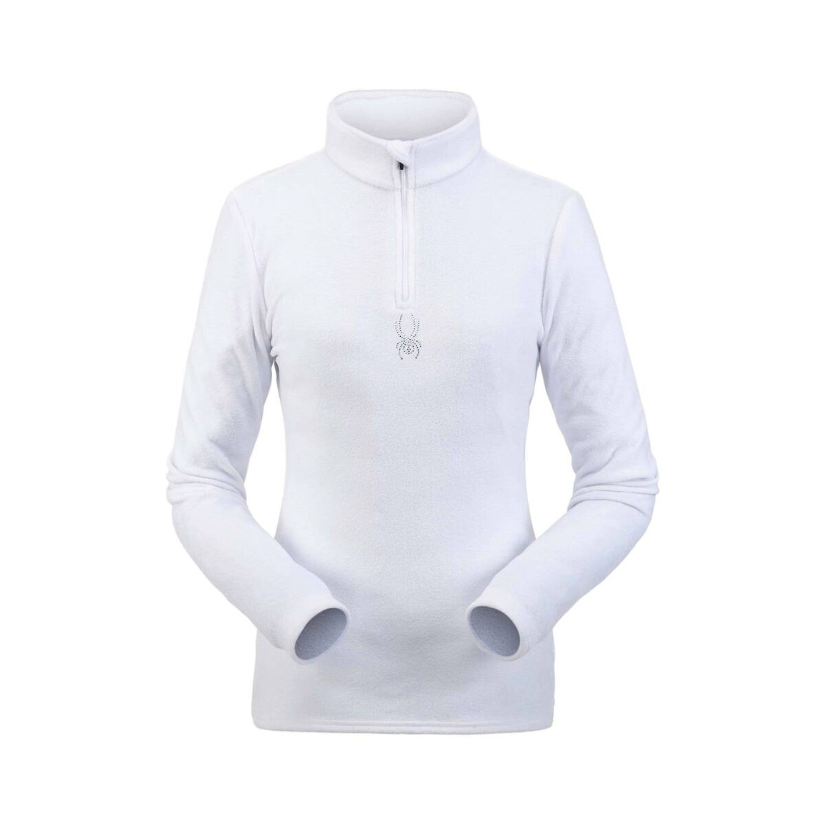 Shimmer Bug Half Zip T-Neck - Frost (Blue) - Womens | Spyder