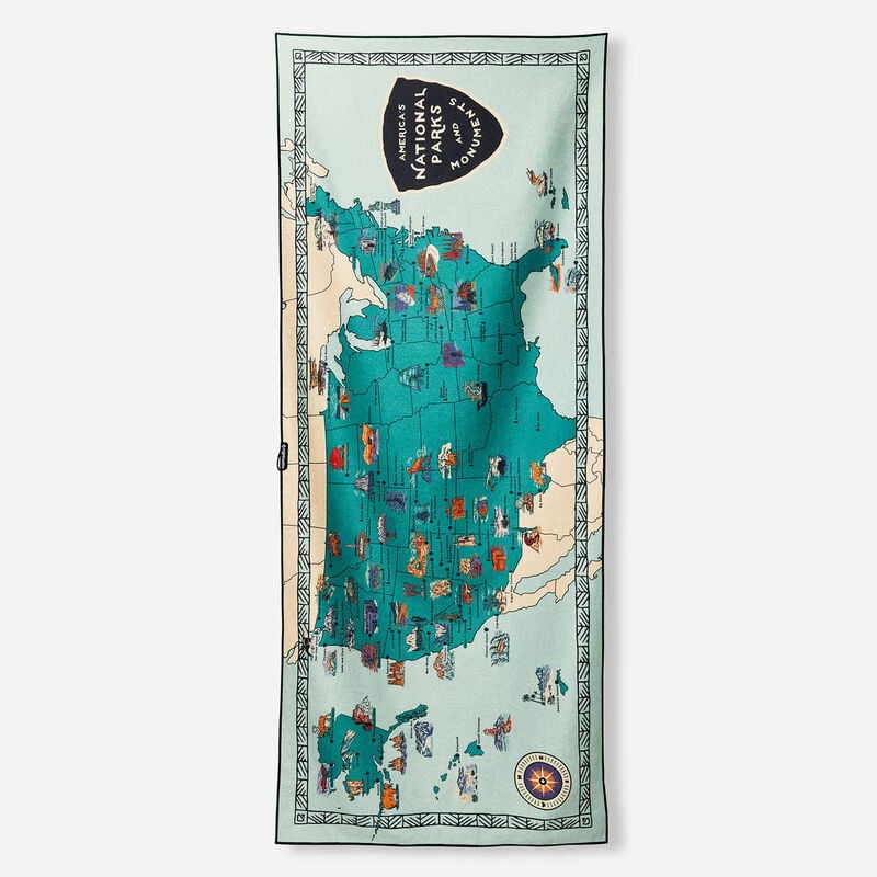 Nomadix Original Towel - National Parks & Monuments Map image number 0