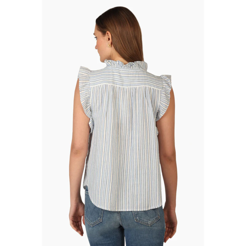 Dylan Short Sleeve Ruffle Blouse Womens image number 1
