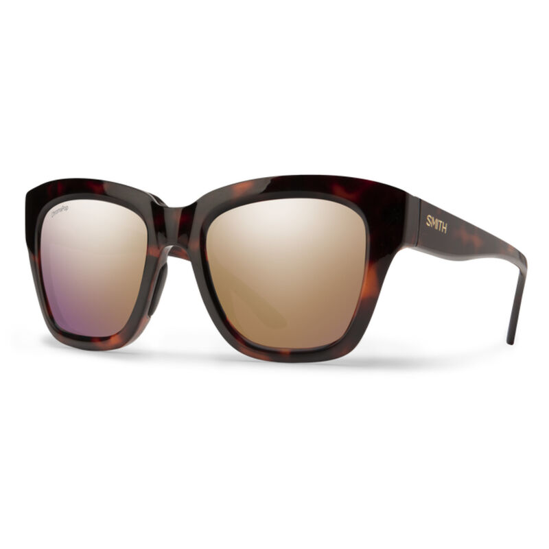 Smith Sway Tortoise + ChromaPop Polarized Rose Gold Mirror Lens Sunglasses image number 0