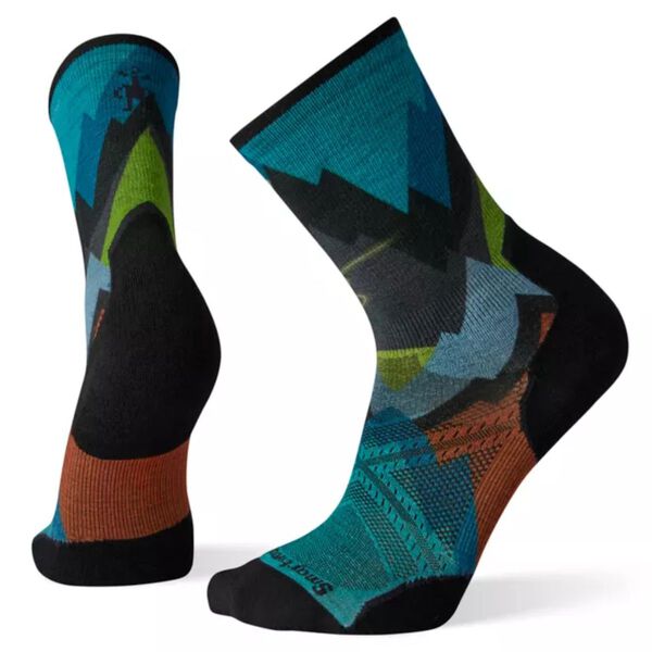 Smartwool Athlete Edition Run Mountain Print Crew Socks Womens