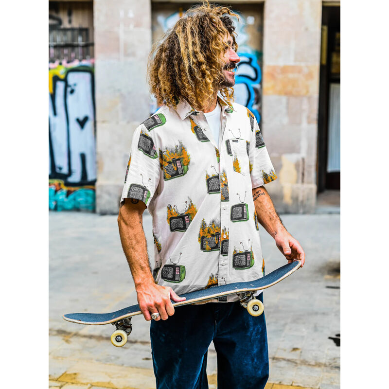Volcom Justin Hager Woven Short Sleeve Shirt Mens image number 2
