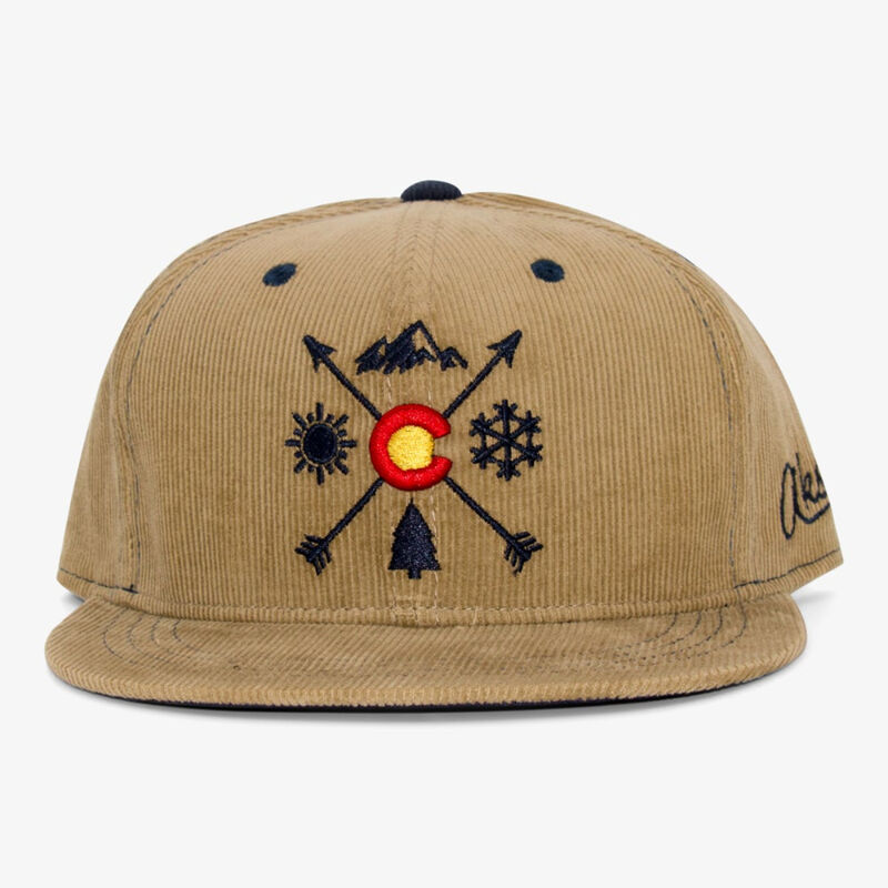 Aksels Colorado Arrows Corduroy Snapback Hat image number 0