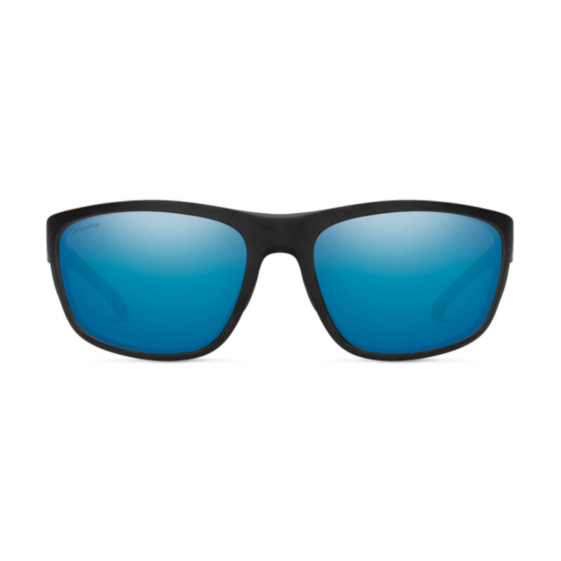 Smith Redding Matte Black + ChromaPop Glass Polarized Blue Mirror Lens Sunglasses image number 1