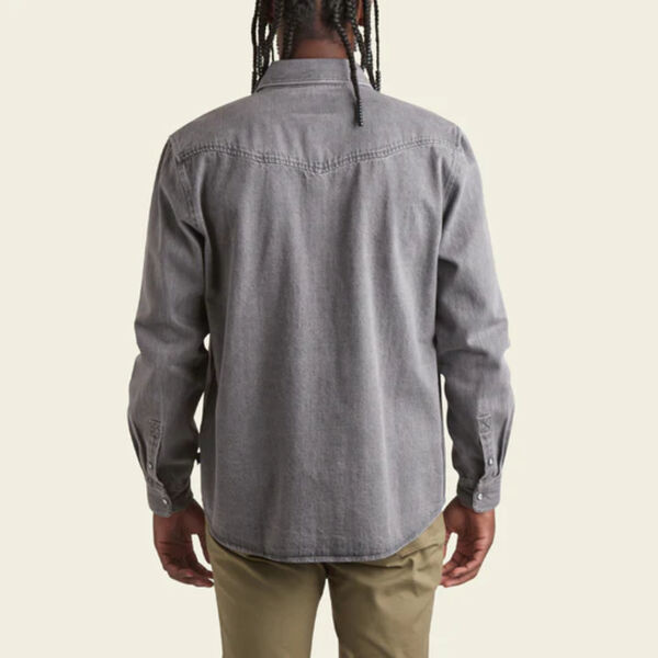 Howler Brothers Dust Up Denim Snapshirt Mens