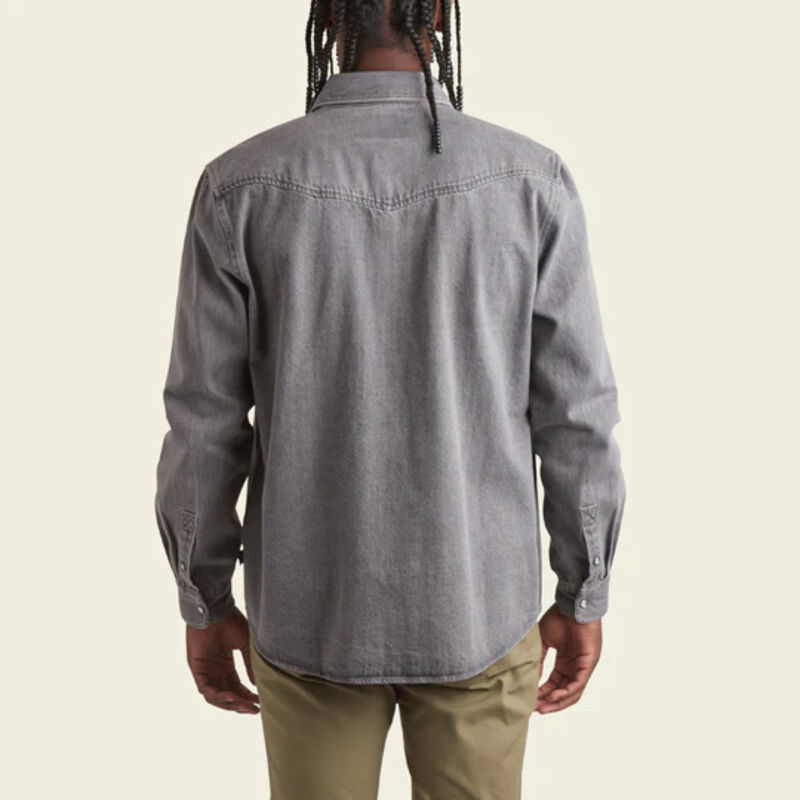 Howler Brothers Dust Up Denim Snapshirt Mens image number 1