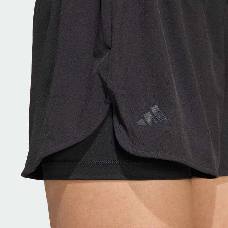 Adidas Tennis Climacool 2in1 Match Shorts Womens- Black image number 3