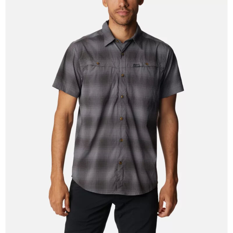 Columbia Newton Ridge Plaid Short Sleeve Shirt Mens image number 0